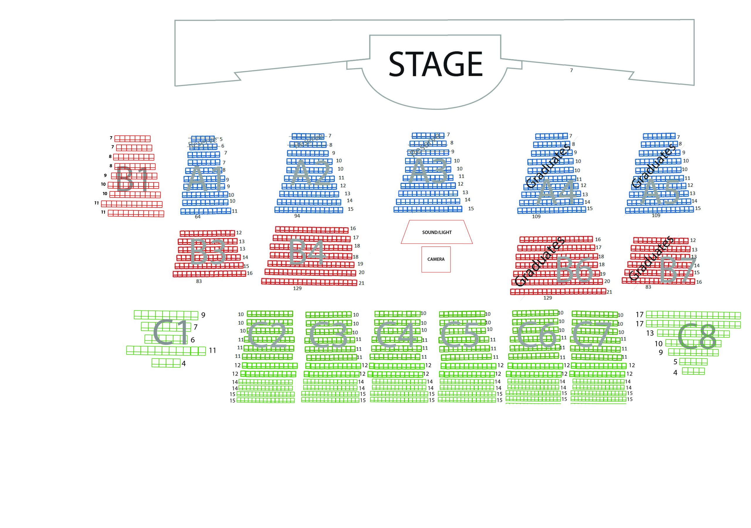 Trianon Convention Center Seat Plan 3 2024